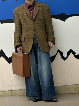 「アイテム（テーラードジャケット）」を使った、はちくろさん（メンズ・166cm・10代）の冬コーディネート