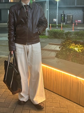 「アイテム（ブーツ）」を使った、はちくろさん（メンズ・166cm・10代）の秋コーディネート