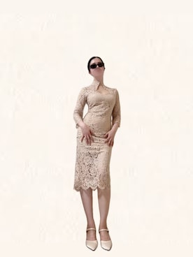 「アイテム（パンプス）」を使った、RaBBiさん（レディース・162cm）の夏コーディネート