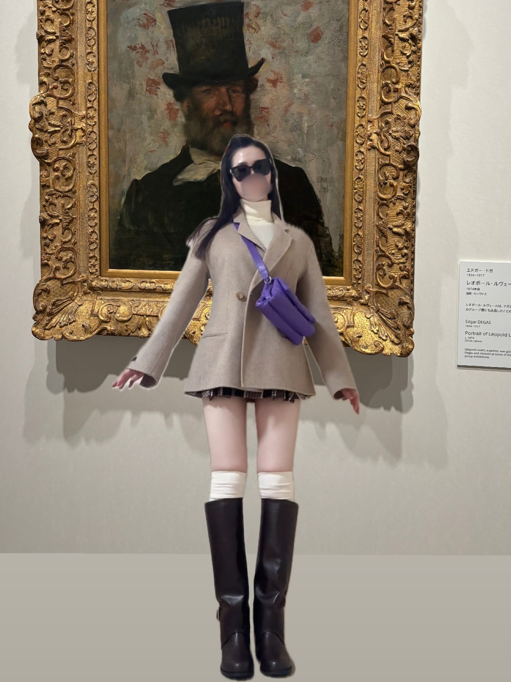 「冬コーデ、ブラウン、カラーコーデ、モード、instagram、おしゃれさんと繋がりたい、大人コーデ、大人ガーリー、大人かわいい、プチプラコーデ、着回しコーデ、ロングブーツ、ニーハイソックス、ジャケット」｜「FRAY I.Dのアイテム（ブーツ、ブラウン系）」を使った、RaBBiさん（レディース・162cm）の冬コーディネートの1枚目の写真