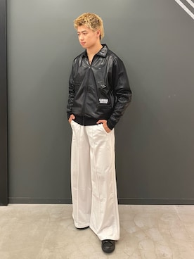 「スタッフコーデ」｜「アイテム（ナイロンジャケット）」を使った、Shunsukeさん（メンズ・180cm）の秋コーディネート