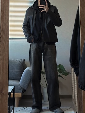 「アイテム（ブルゾン）」を使った、凪さん（メンズ・172cm）の秋コーディネート