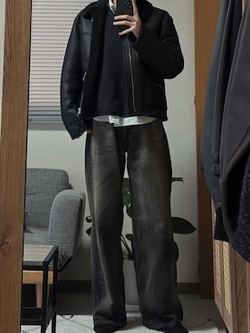 Straight Heritage Denim Pantsを使った人気ファッション