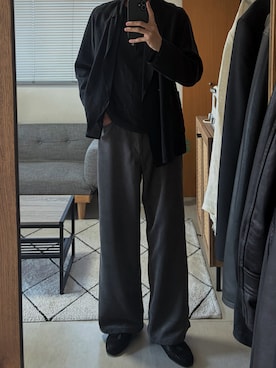 「Post Production（ポストプロダクション）のアイテム」を使った、凪さん（メンズ・172cm）の春コーディネート