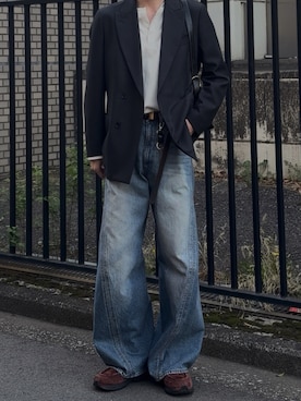 「Llife（ライフ）のアイテム」を使った、凪さん（メンズ・172cm）の春コーディネート