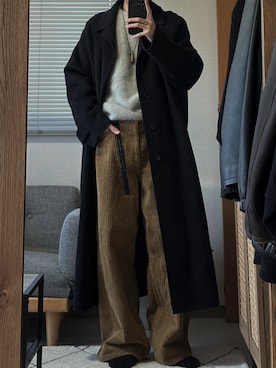 「アイテム（ジャケット/アウター）」を使った、凪さん（メンズ・172cm）の冬コーディネート