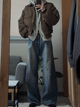 「アイテム（その他アウター）」を使った、凪さん（メンズ・172cm）の冬コーディネート