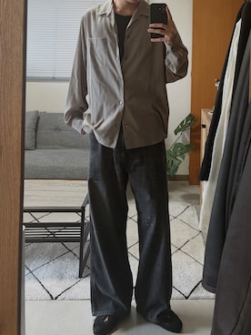 「LIDNM（リドム）のアイテム」を使った、凪さん（メンズ・172cm）の夏コーディネート