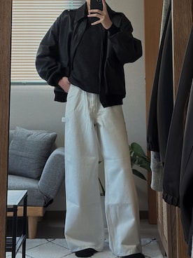 「LIDNM（リドム）のアイテム」を使った、凪さん（メンズ・172cm）の秋コーディネート