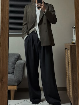 「アイテム（テーラードジャケット）」を使った、凪さん（メンズ・172cm）の秋コーディネート