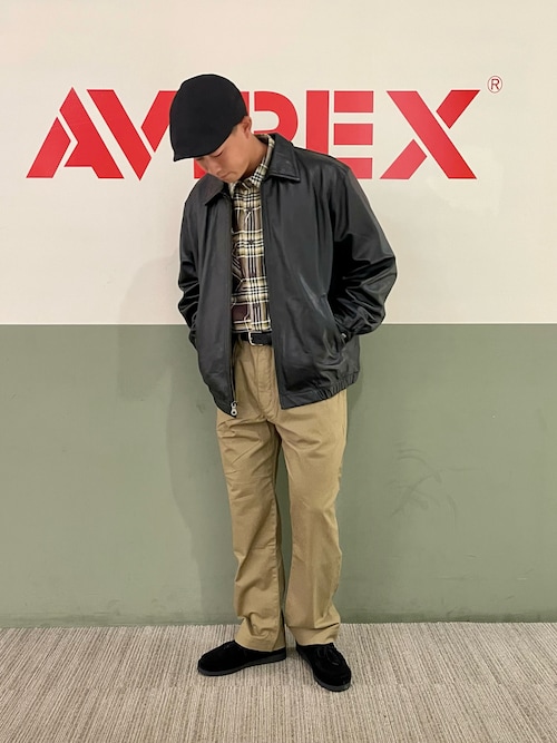 《COLLECTION》COTTON CHECK EMBROIDERY SHIRT / コットン チェック エンブロイデリー シャツ / AVIREX / アヴィレックス