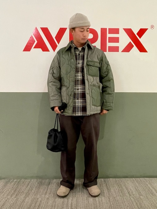 《COLLECTION》COTTON CHECK EMBROIDERY SHIRT / コットン チェック エンブロイデリー シャツ / AVIREX / アヴィレックス