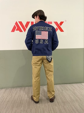 「ハンチング」｜「アイテム（その他アウター）」を使った、REIMAさん（メンズ・172cm）の春コーディネート