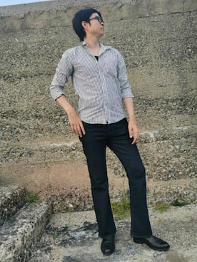 「エアリズム」｜ttkkkkaaさん（メンズ・183cm）の春コーディネート