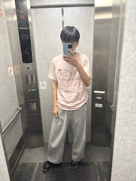 「アイテム（スウェットパンツ）」を使った、keikun✓⃝さん（メンズ・182cm）の夏コーディネート