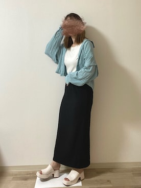 「ジーナシス」｜「アイテム（サンダル）」を使った、きょた。さん（レディース・162cm）の春コーディネート