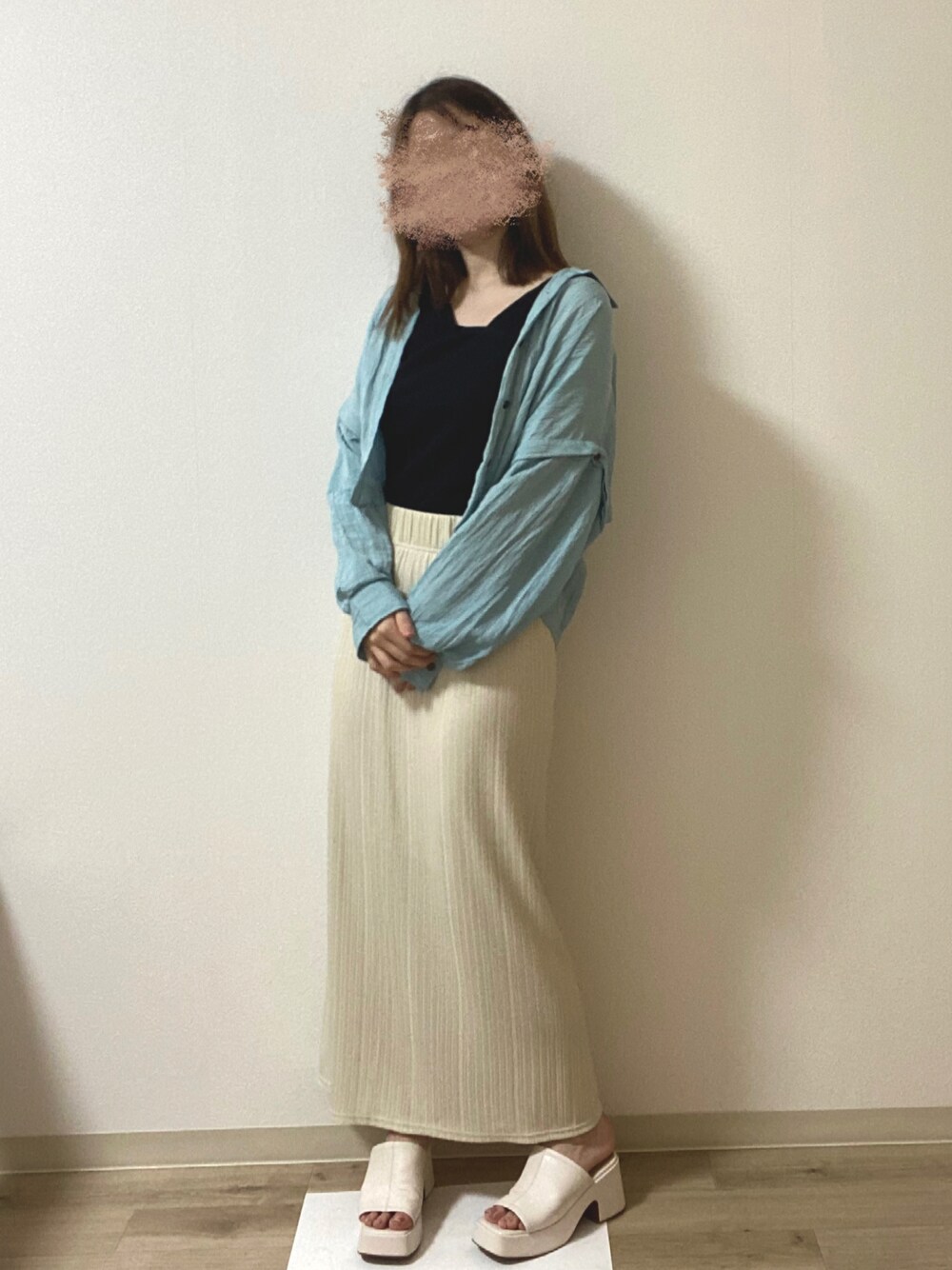 グロッシーワッシャー2WAYショートシャツ/198216を使ったその他