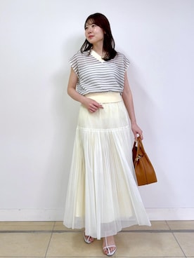 「ROPE'（ロペ）のアイテム」を使った、kanaさん（レディース・165cm）の夏コーディネート