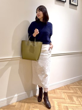 「ROPE'（ロペ）のアイテム（スカート）」を使った、kanaさん（レディース・165cm）の秋コーディネート