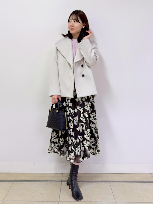 【美品】ROPE ロペ　プレミアム　カシミヤ　ショート　コート ROPÉ(ロペ) / プレミアムカシミヤ ショートコート【25AW】 (ジャケット