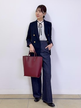 「アイテム（テーラードジャケット）」を使った、kanaさん（レディース・165cm・20代）の秋コーディネート
