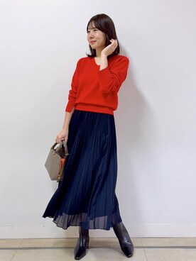「ROPE'（ロペ）のアイテム（スカート）」を使った、kanaさん（レディース・165cm）の秋コーディネート