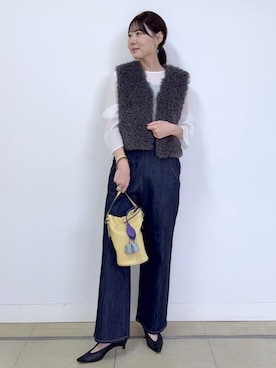「アイテム（チャーム）」を使った、kanaさん（レディース・165cm）の秋コーディネート