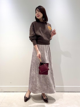 「アイテム（スウェット）」を使った、kanaさん（レディース・165cm・20代）の秋コーディネート