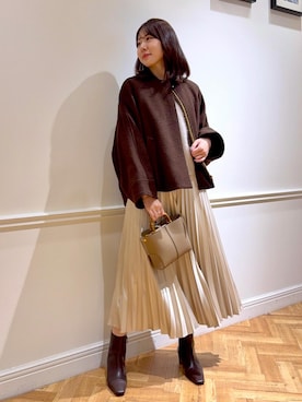 「ROPE'（ロペ）のアイテム（スカート）」を使った、kanaさん（レディース・165cm）の秋コーディネート