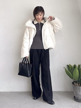 「モノトーンスタイル」｜_ichiさん（レディース・154cm）の秋コーディネート