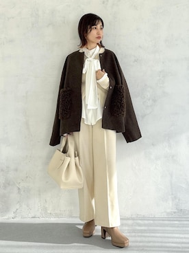 「アイテム（その他アウター）」を使った、_ichiさん（レディース・154cm・30代）の冬コーディネート