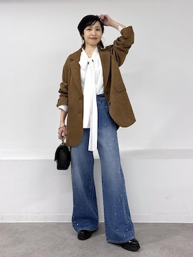 「VIS（ビス）のアイテム（トップス）」を使った、_ichiさん（レディース・154cm）の冬コーディネート