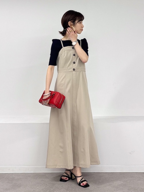 POLO BCS】VIS別注フロントボタンツイルワンピース（ワンピース