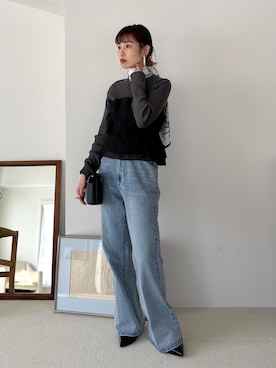 「VISスカーフスタイリング」｜_ichiさん（レディース・154cm）の冬コーディネート