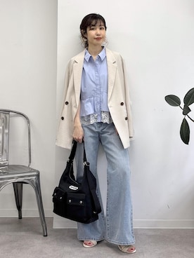 「VIS（ビス）のアイテム（トップス）」を使った、_ichiさん（レディース・154cm）の春コーディネート