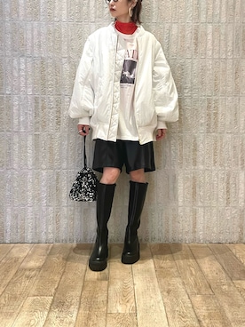 「VIS（ビス）のアイテム（ブルゾン）」を使った、_ichiさん（レディース・154cm）の秋コーディネート