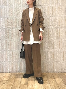「重ね着ベストシーズン」｜「アイテム（ハンドバッグ）」を使った、_ichiさん（レディース・154cm）の秋コーディネート