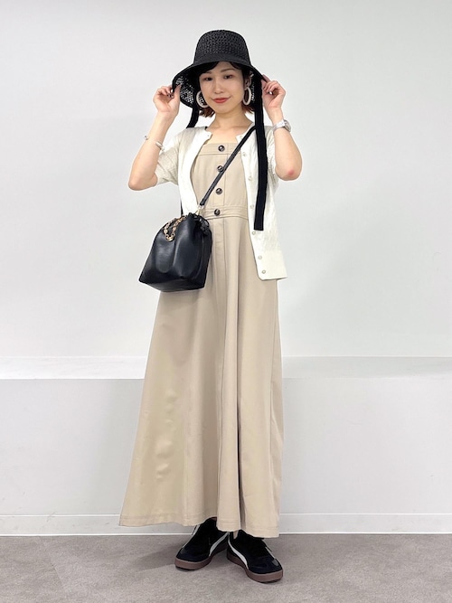 POLO BCS】VIS別注フロントボタンツイルワンピース（ワンピース