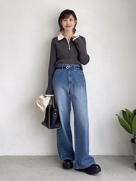 「アイテム（キャミソール）」を使った、_ichiさん（レディース・154cm・30代）の秋コーディネート