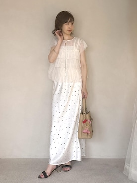 「アイテム（チャーム）」を使った、_ichiさん（レディース・154cm）の夏コーディネート