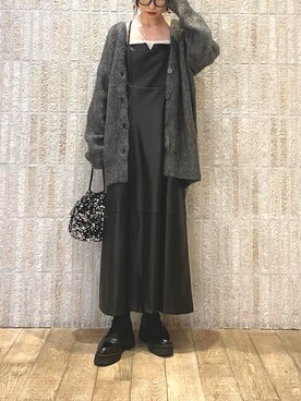「VIS（ビス）のアイテム（ワンピース）」を使った、_ichiさん（レディース・154cm）の秋コーディネート