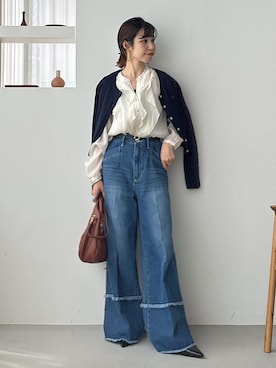 「アイテム（シャツ/ブラウス）」を使った、_ichiさん（レディース・154cm・30代）の夏コーディネート