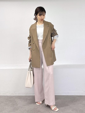 「VIS（ビス）のアイテム（トップス）」を使った、_ichiさん（レディース・154cm）の春コーディネート