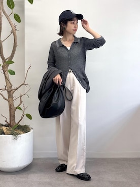 「アイテム（ローファー）」を使った、_ichiさん（レディース・154cm・30代）の夏コーディネート
