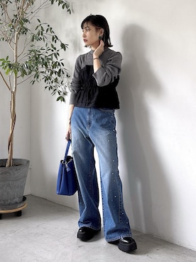 「アイテム（キャミソール）」を使った、_ichiさん（レディース・154cm）の秋コーディネート