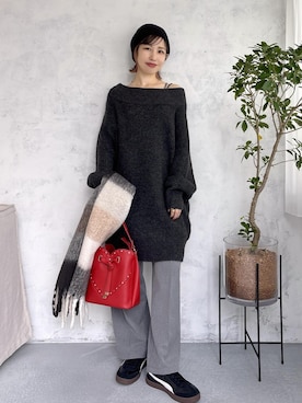 「アイテム（ワンピース）」を使った、_ichiさん（レディース・154cm・30代）の秋コーディネート