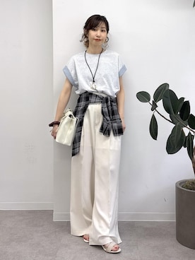 「VIS（ビス）のアイテム（トップス）」を使った、_ichiさん（レディース・154cm）の春コーディネート