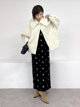 「アイテム（ブルゾン）」を使った、_ichiさん（レディース・154cm）の秋コーディネート