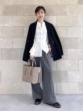 「アイテム（テーラードジャケット）」を使った、_ichiさん（レディース・154cm・30代）の秋コーディネート