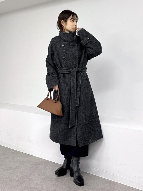 尾州シャギースタンドカラーロングコート/WEB限定PS・TMサイズ（その他